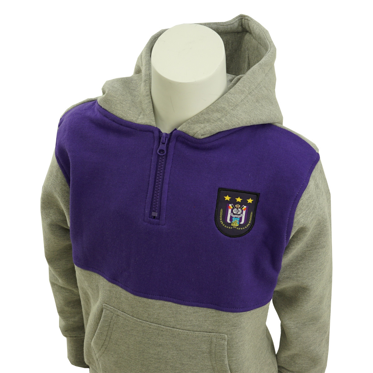 Topfanz RSCA Halfzip Hoodie block enfants deep purple-grey