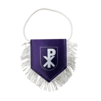 Topfanz Pennant 8x10 purple with logo