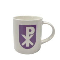 Topfanz White mug with purple logo