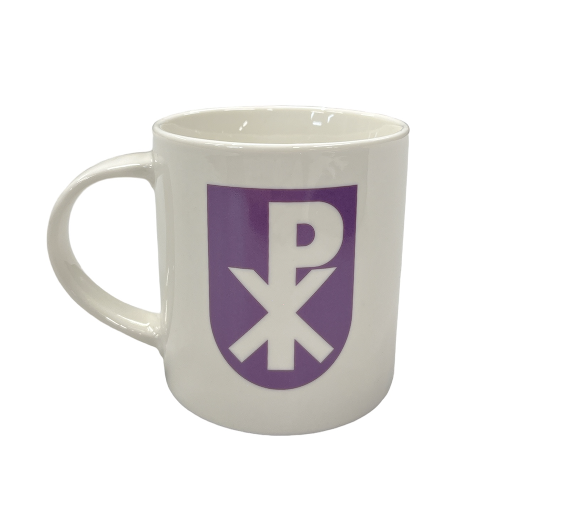 Topfanz Tasse blanche avec logo violet