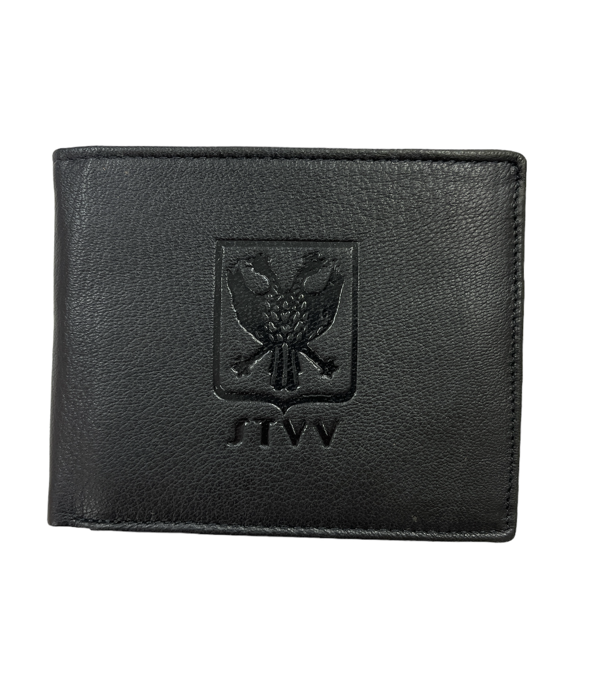 Topfanz Portefeuille en cuir noire avec logo STVV