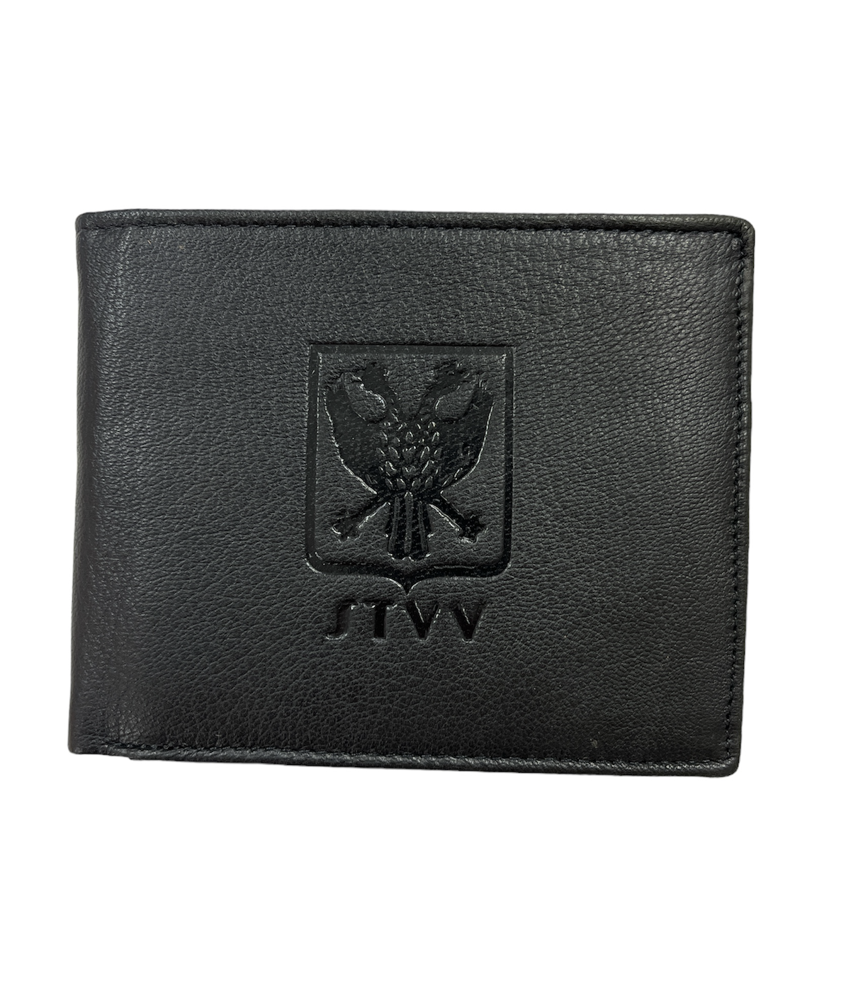 Topfanz Portefeuille zwart leer met logo STVV