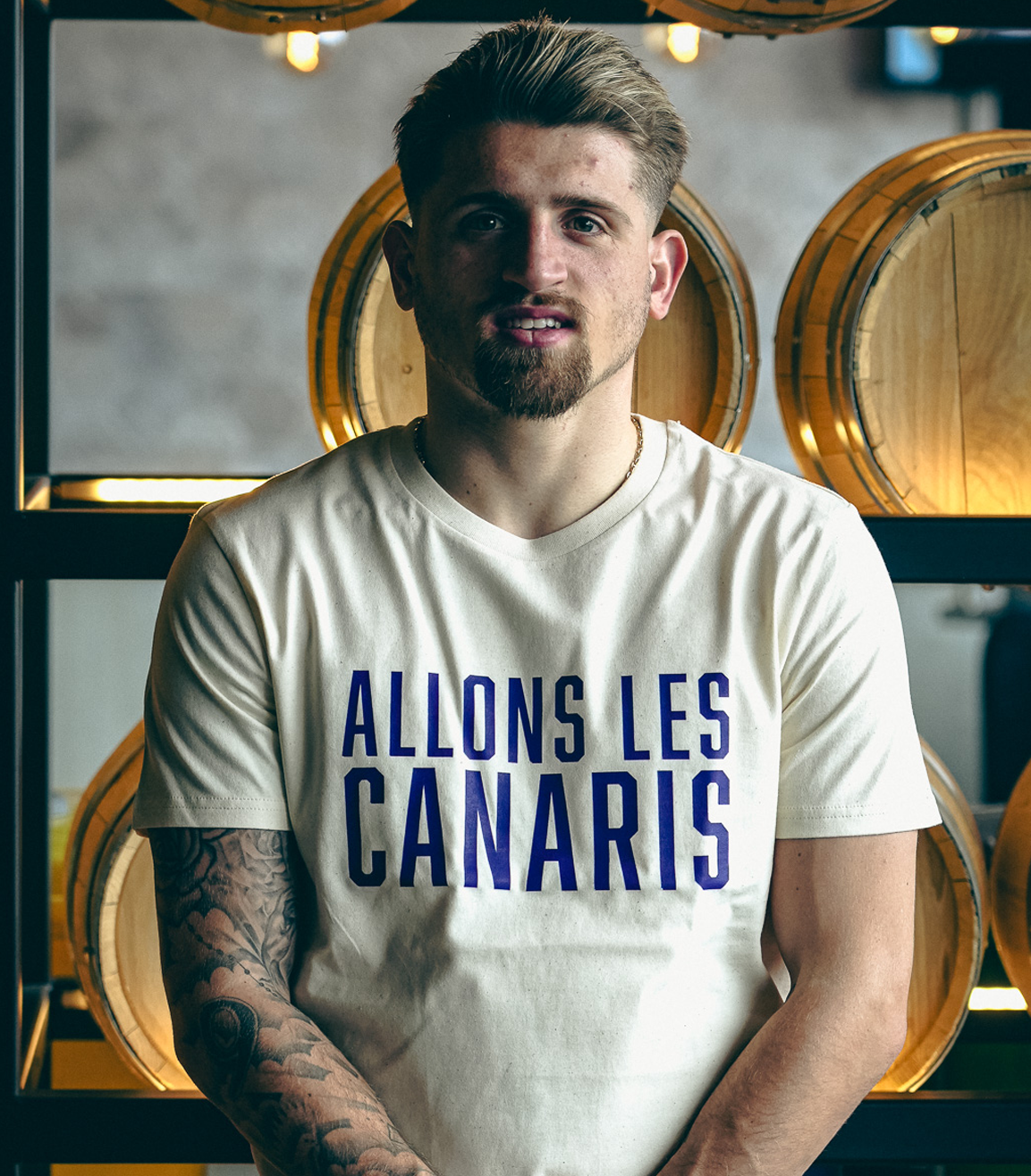 Topfanz T-shirt Natural raw - Allons Les Canaris
