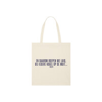 Topfanz Totebag Natural raw - En daarom roepen we...