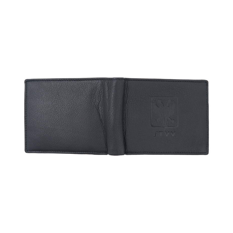 Topfanz Wallet black leather with logo STVV