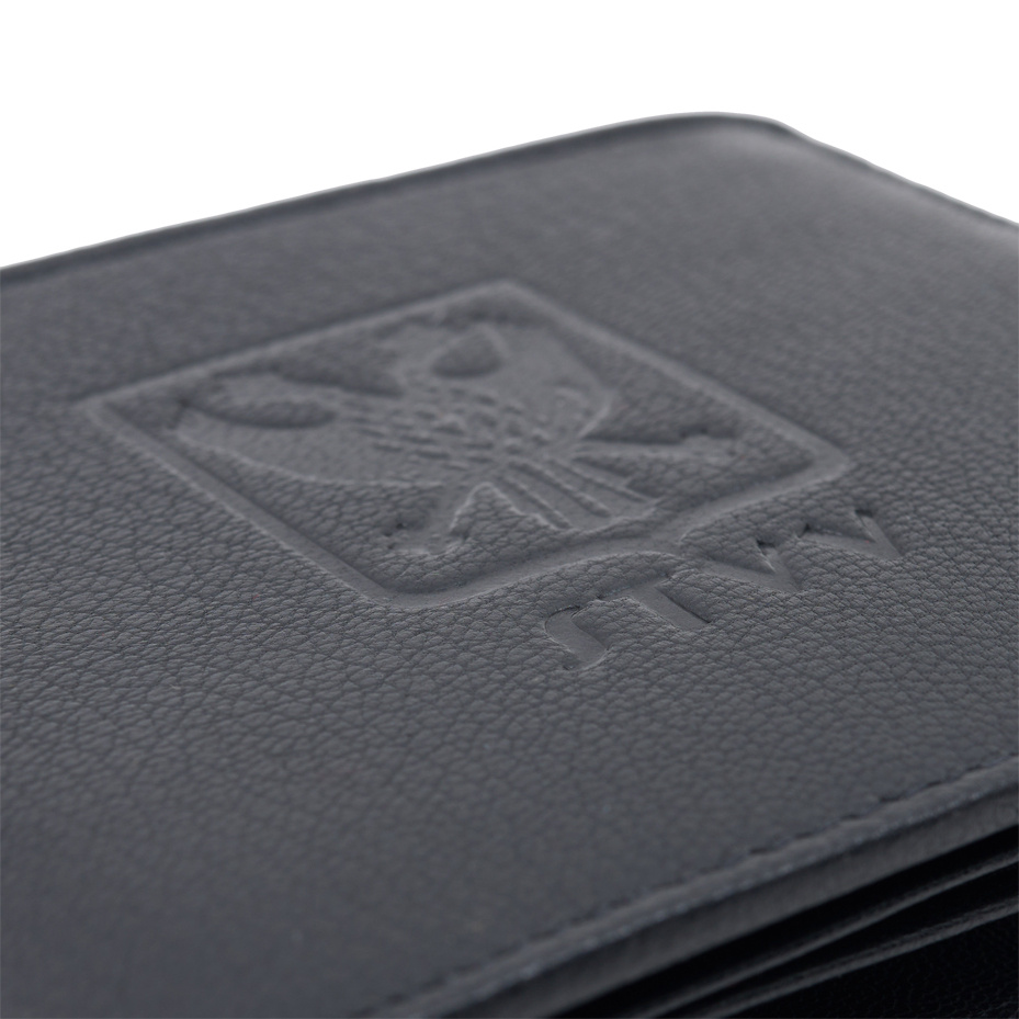 Topfanz Wallet black leather with logo STVV