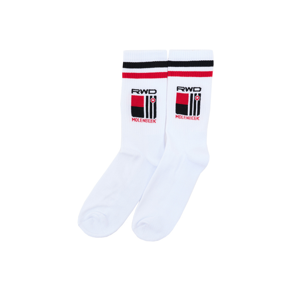 Topfanz Socks white duo pack logo RWDM