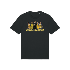 T-shirt Rein is een Kanarie - Zwart