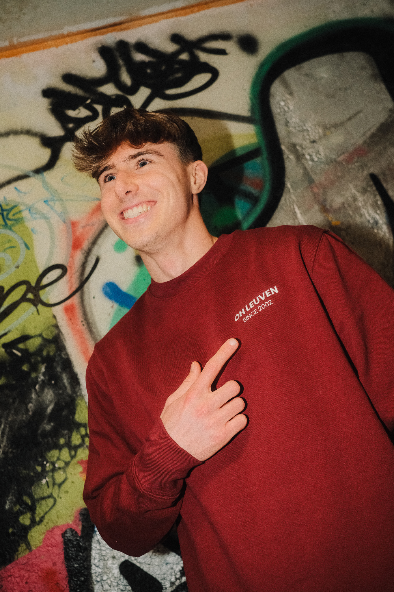 Topfanz Sweater OH Leuven since 2002 - Burgundy