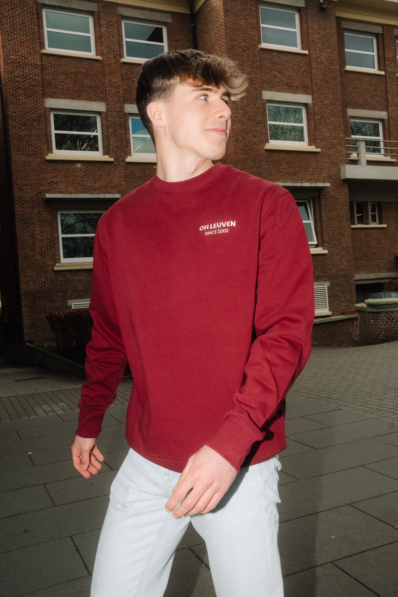 Topfanz Sweater OH Leuven since 2002 - Burgundy