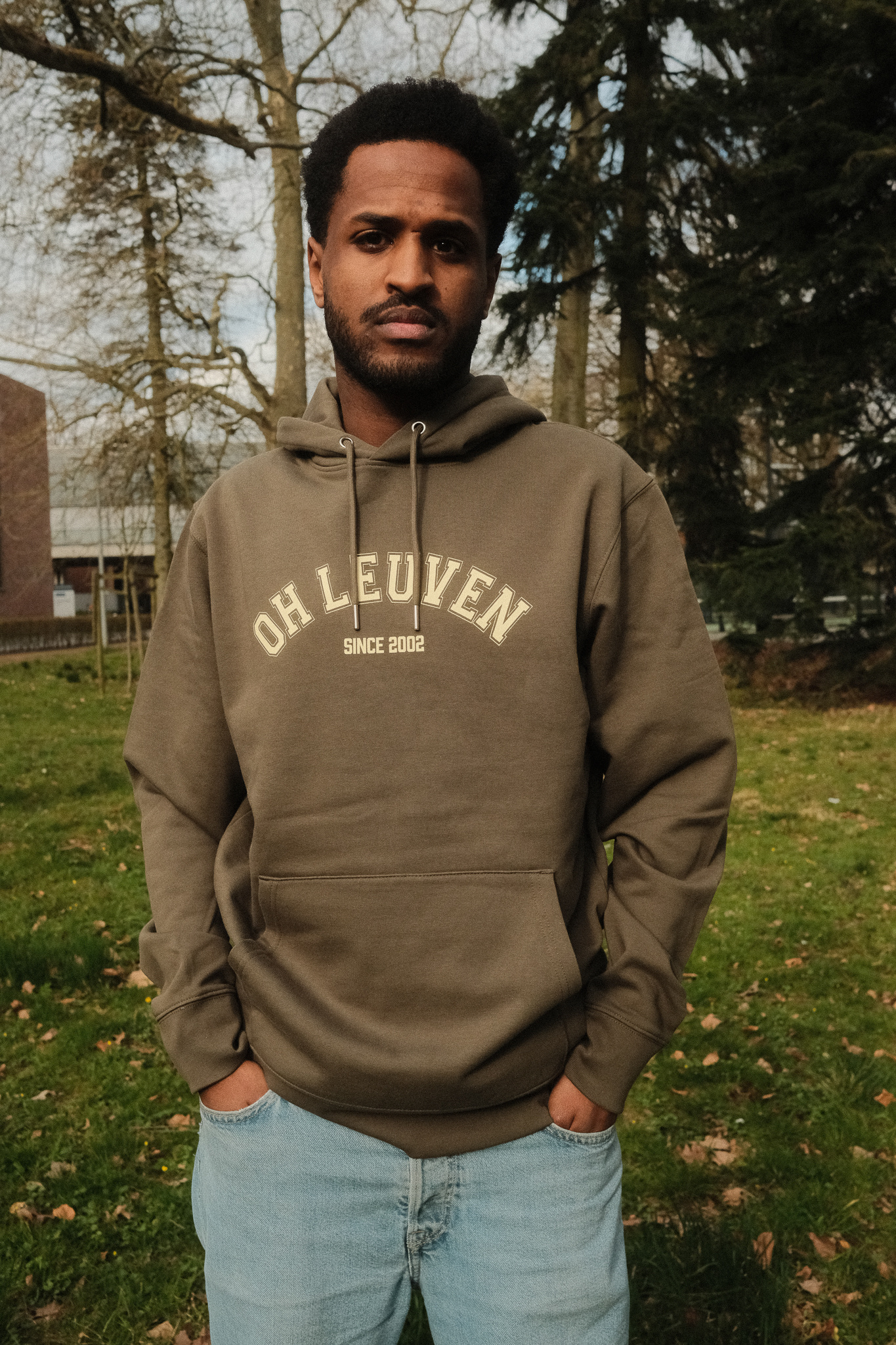 Topfanz Hoodie OH Leuven since 2002 - Khaki