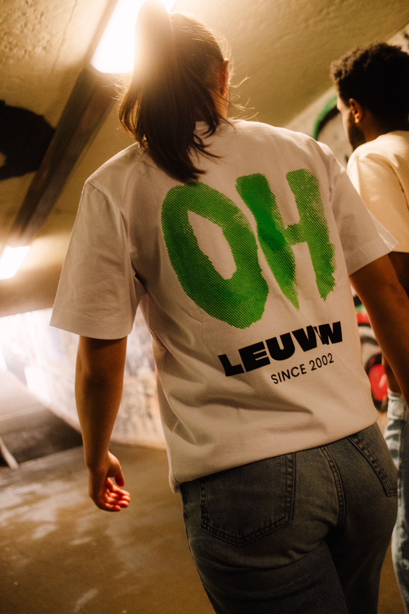 Topfanz T-shirt 'OH' Leuven -  Wit/Groen
