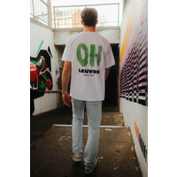 Topfanz T-shirt 'OH' Leuven -  Wit/Groen