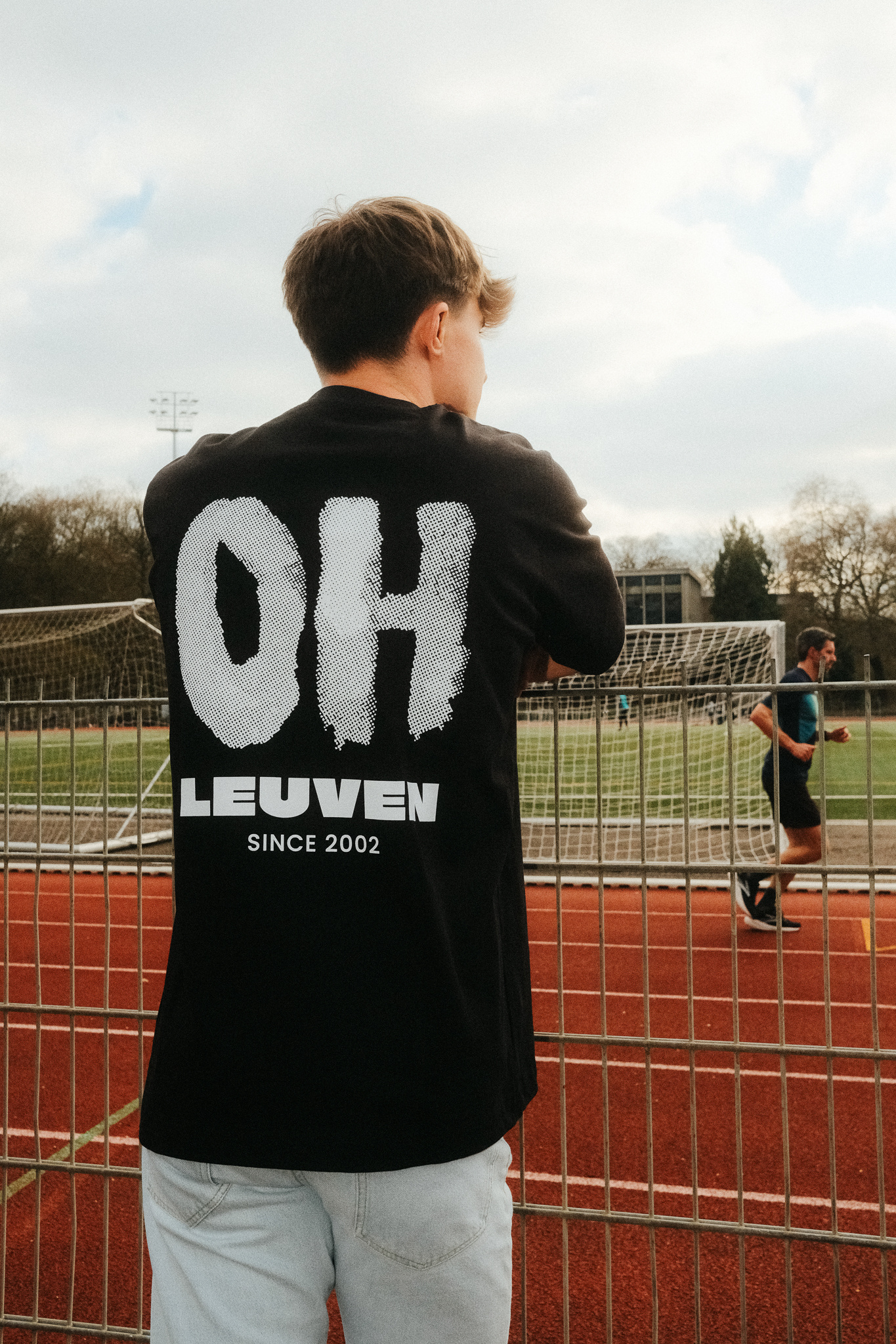 Topfanz T-shirt 'OH' Leuven -  Zwart/wit