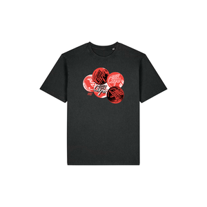 Marktrock t-shirt MR button - Black