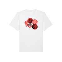 Marktrock t-shirt MR button - White