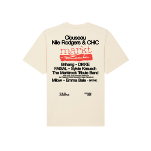 Marktrock t-shirt line-up - Natural Raw