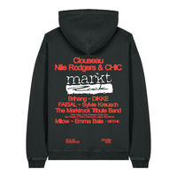 Marktrock hoodie MR Line-up - Black Rock