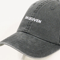 Casquette lavée gris logo OH Leuven