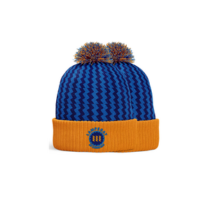 Beanie blauw/oranje Lampegat