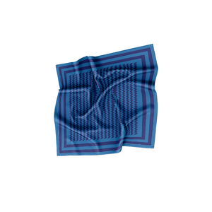 Boerensjaal blauw Lampegat