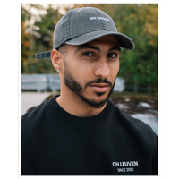 Casquette lavée gris logo OH Leuven