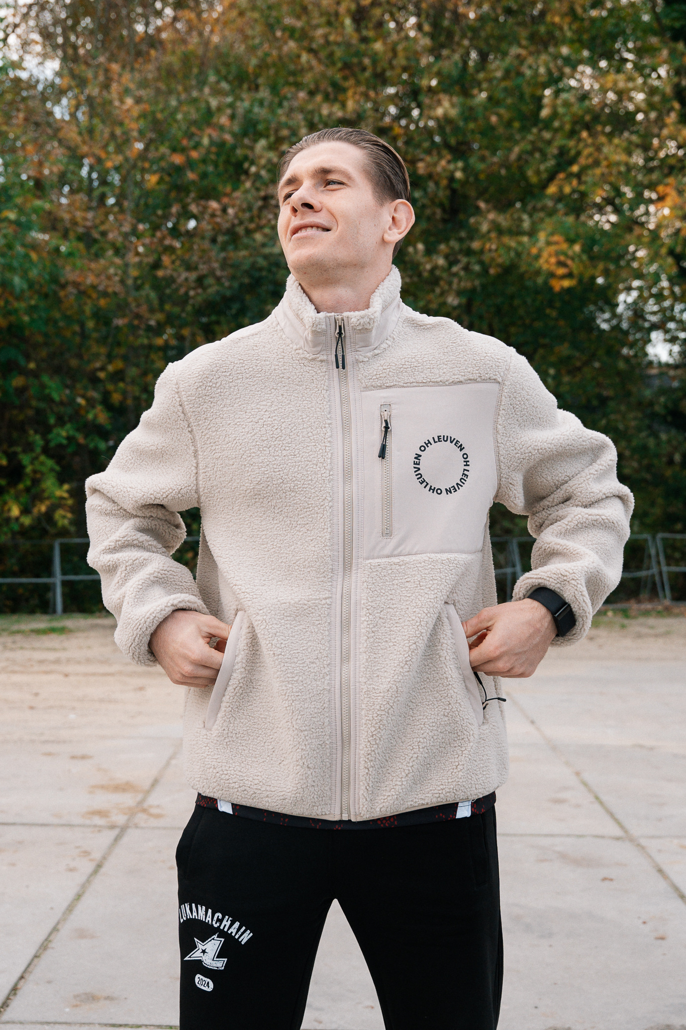 Topfanz Fleece jacket OH Leuven - Desert Dust