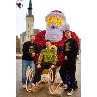 Topfanz Pull de Noël Noir Lierse