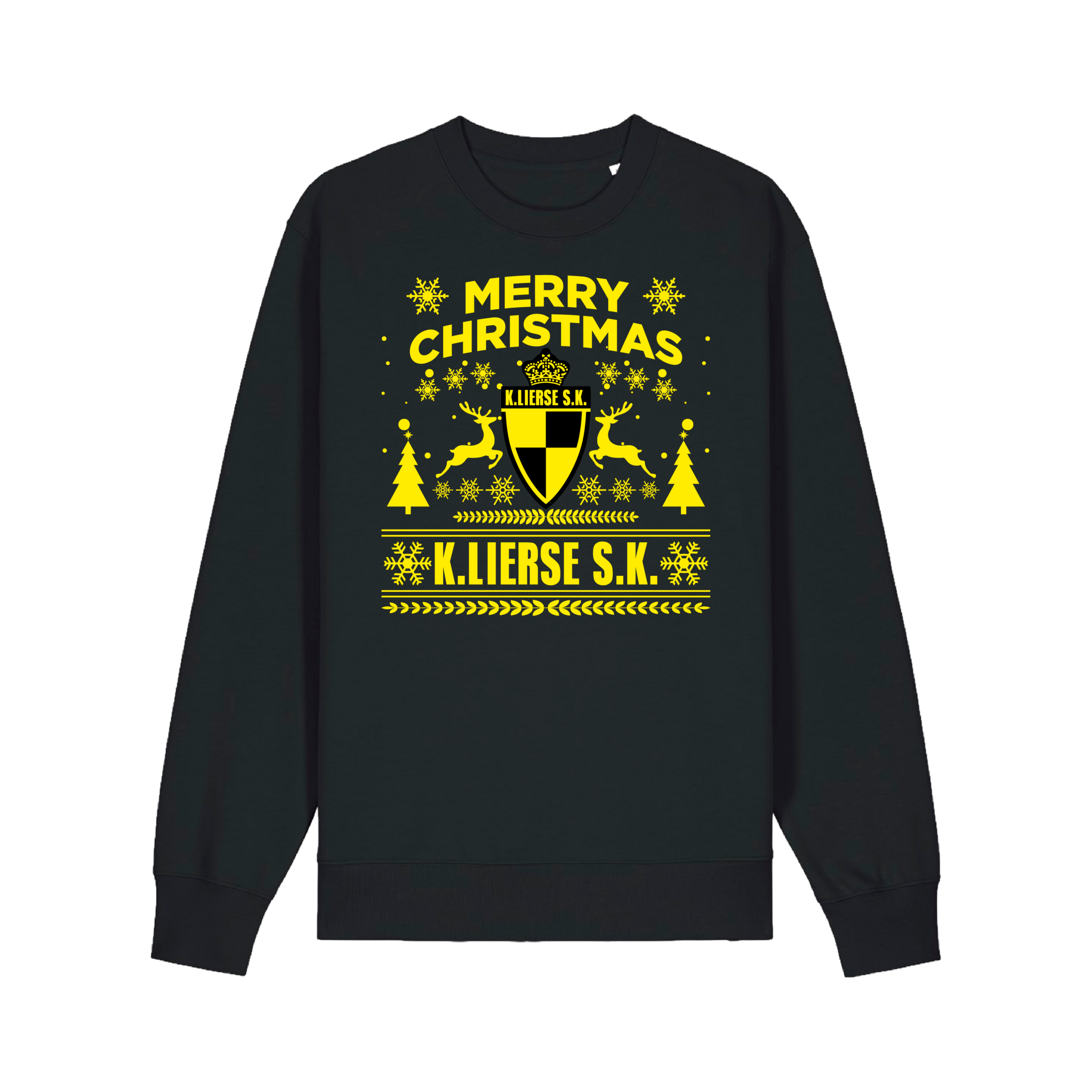 Topfanz Pull de Noël Noir Lierse