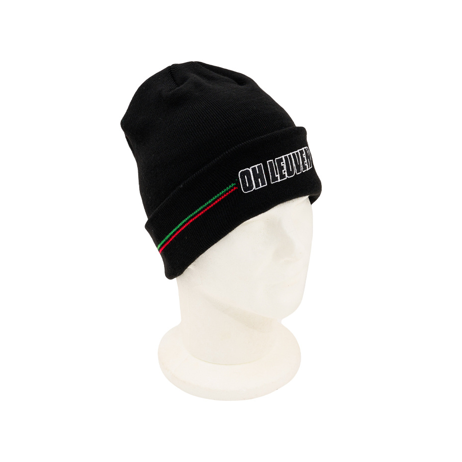 Topfanz Beanie OH Leuven 2 Stripes (Black)