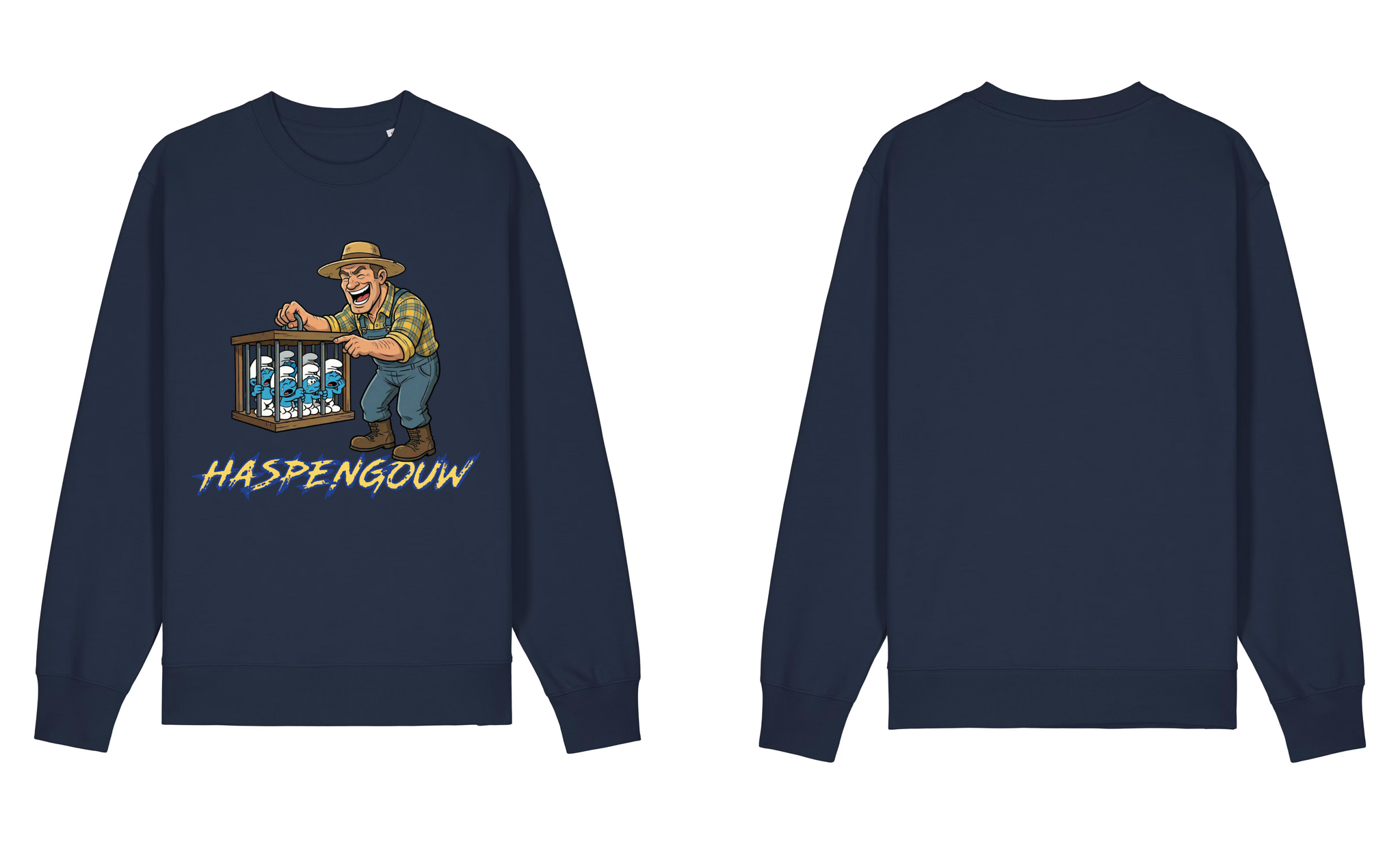 Topfanz Sweater gevangen smurfen - Navy Blue