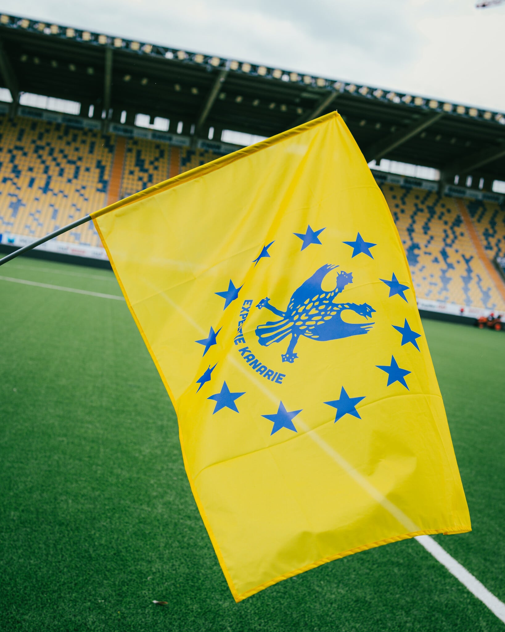 Topfanz Europe flag "You'll never fly alone" - STVV