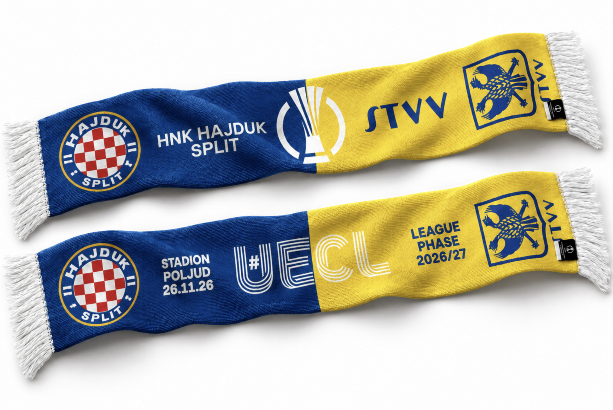 Topfanz PRE-Order UECL scarf Hadjuk Split - STVV