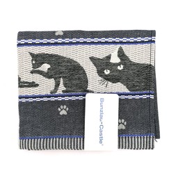 Bunzlau Castle Keukenhanddoek Katten - Donkerblauw