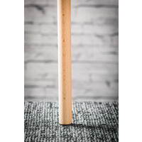 Teflon glijder - rond - houten poten - met spijker