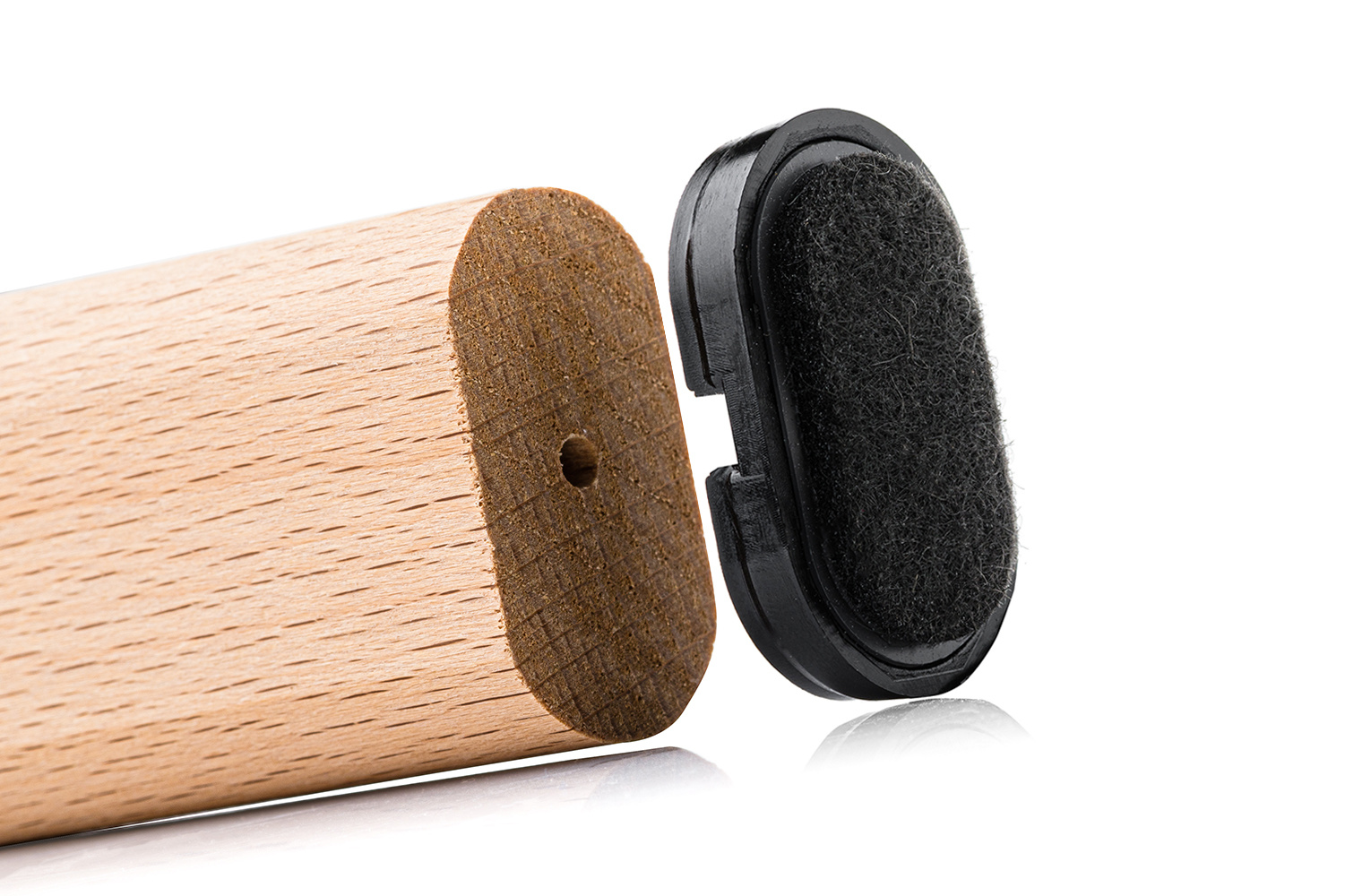 Ovale glijder met vervangbaar vilt (soft) kopen