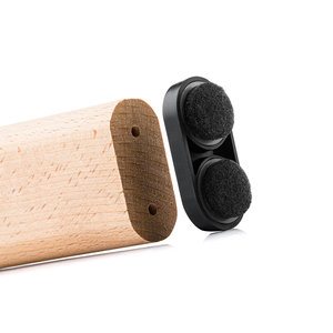 Glijder ovaal met vervangbaar vilt (natural)