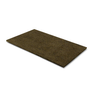 Plakvilt - rechthoekig - 3,5 mm dik - bruin Plakvilt - rechthoekig - 3,5 mm dik - bruin