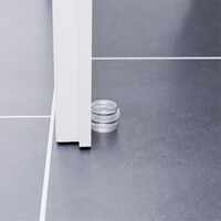 Ronde deurstopper 35 mm (transparant)
