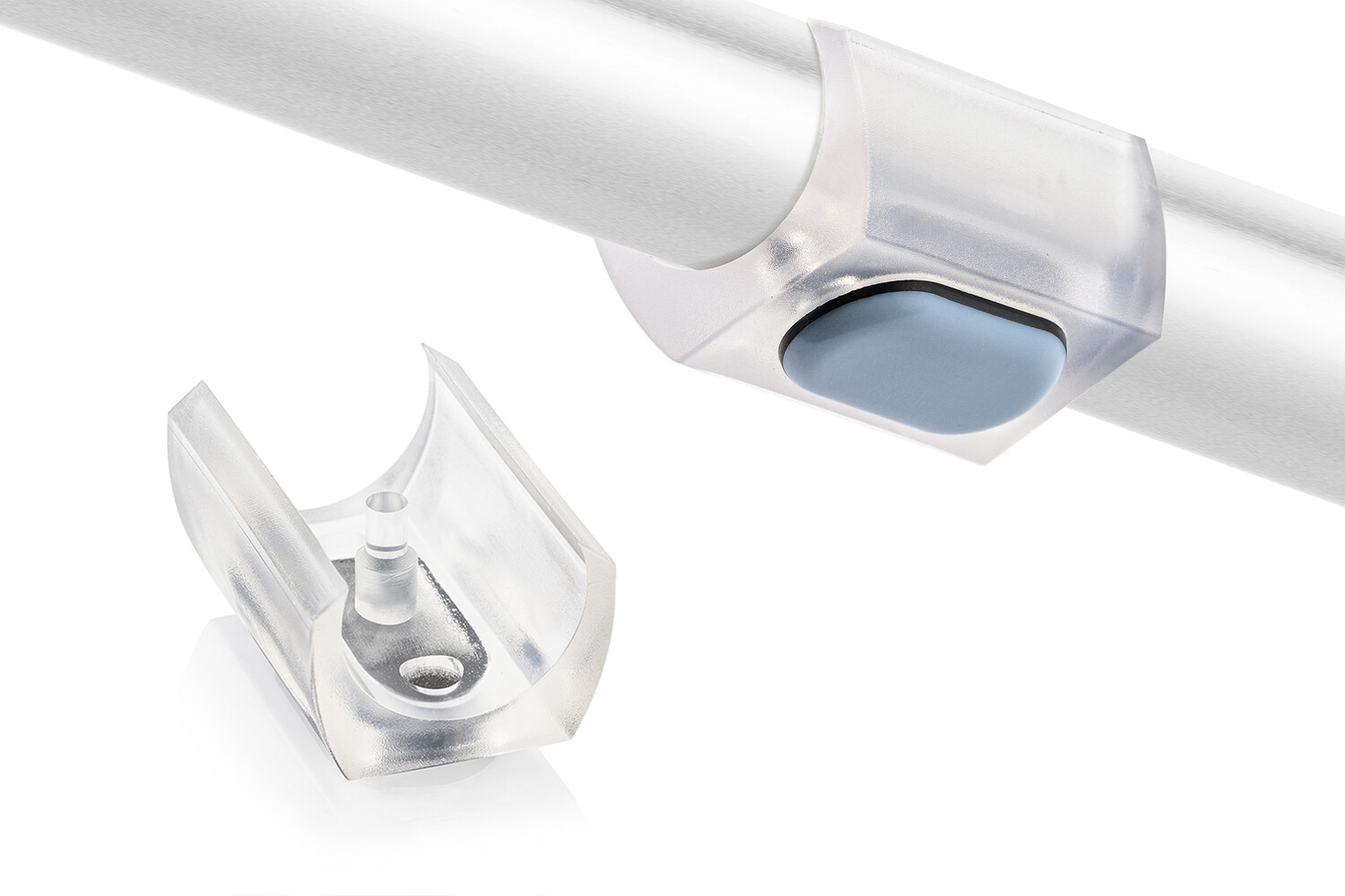 UNI-XL teflonglijder voor buisframes (transparant)