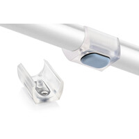 UNI-XL teflonglijder voor buisframes (transparant)
