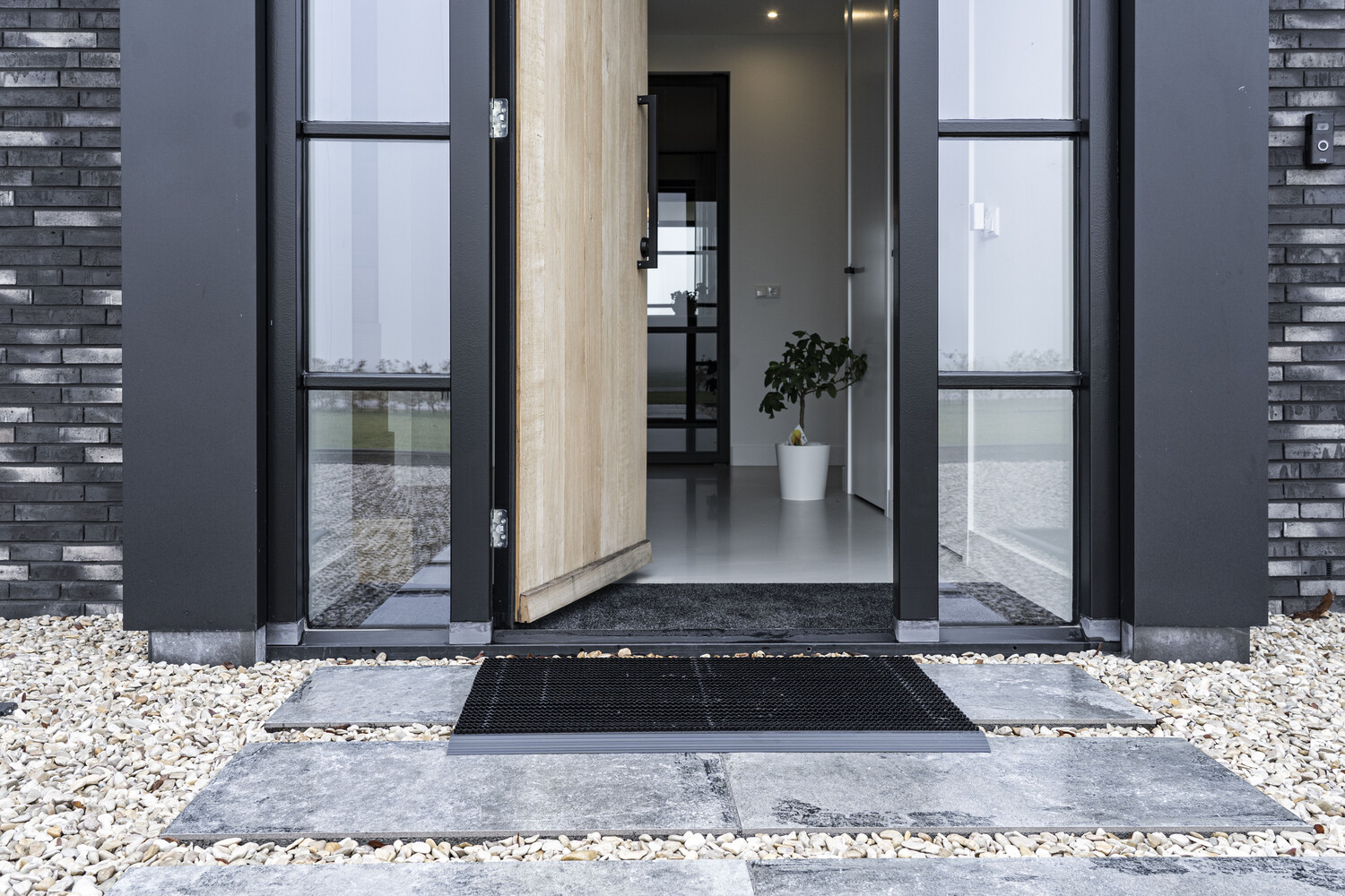 HAMAT® Outline deurmat buiten - Pure Black