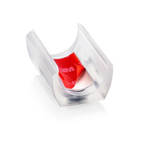 UNI-XL viltglijder voor buisframes  - zonder pin (naaldvilt) (transparant)