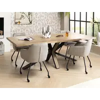 Meubelwiel inline - 50 mm - zacht - ronde dop - zwart/zwart