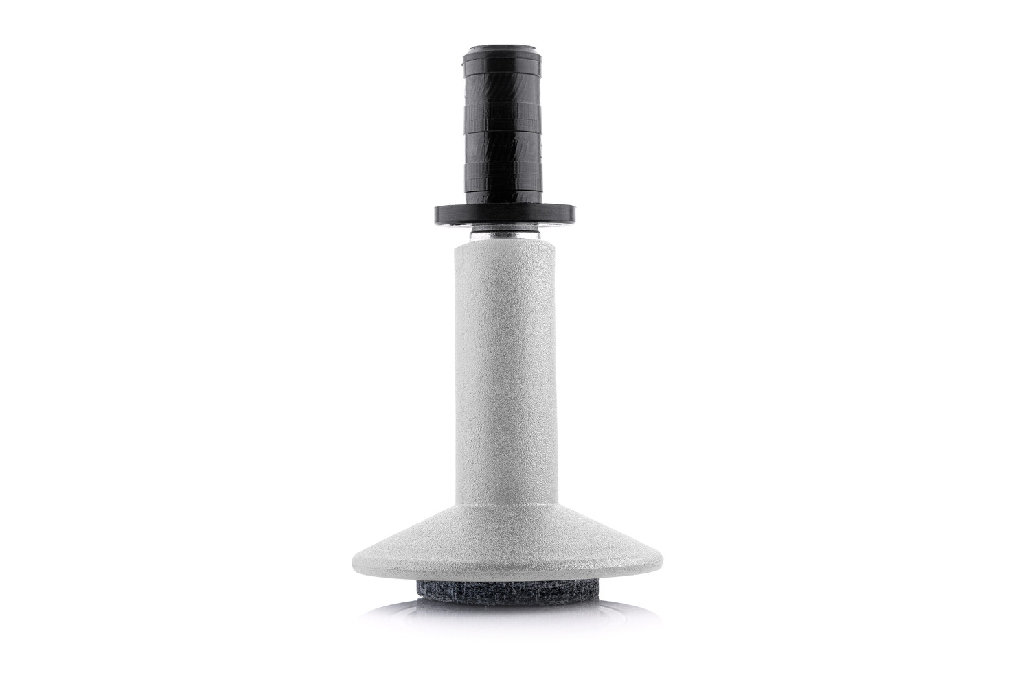 Meubelpoot 68 mm rond vilt met houtplug (smal) (grijs) - ter vervanging van wielen
