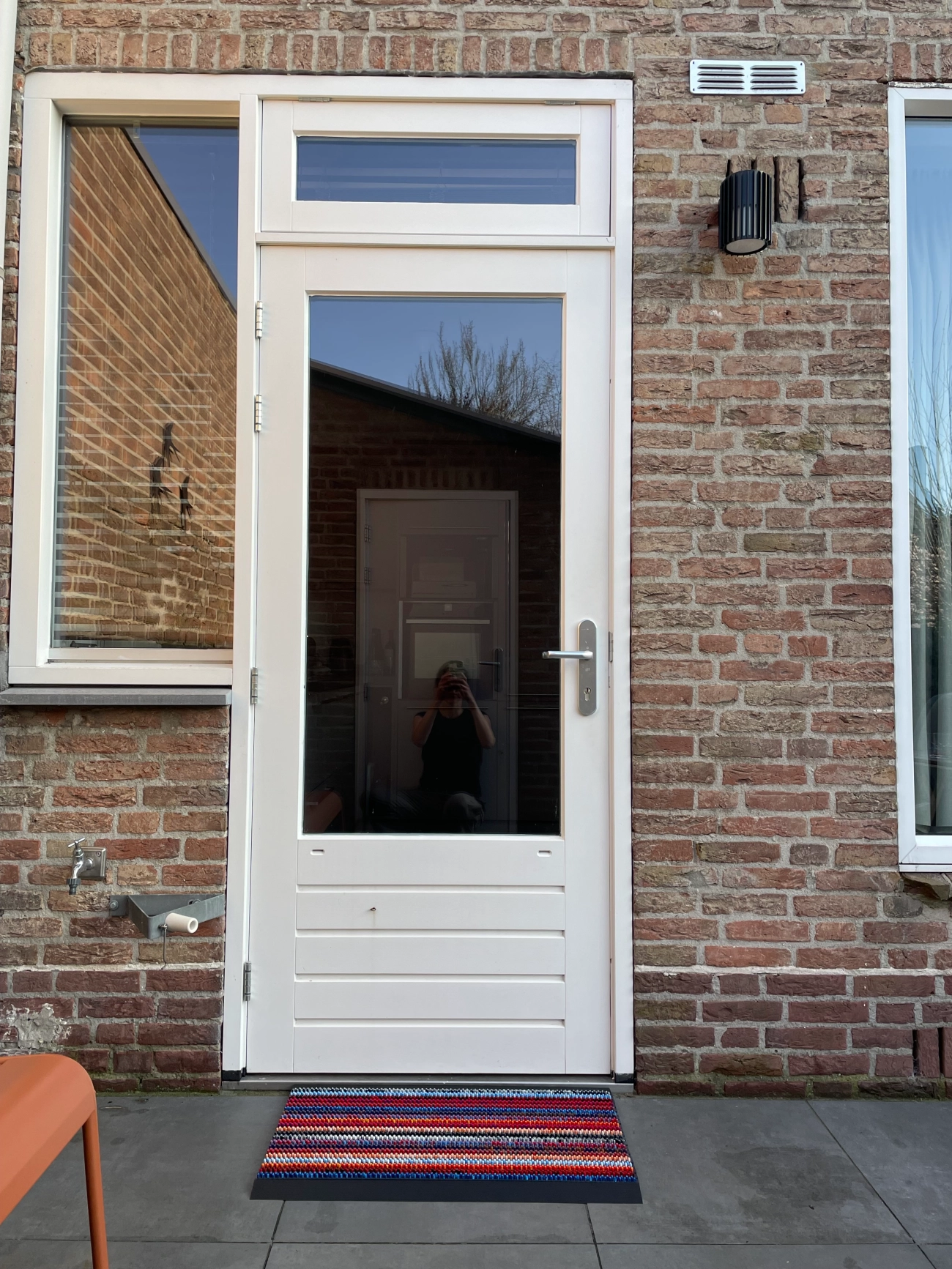 HAMAT Outline deurmat in 50 x 80 cm in kameleonkleurige uitvoering.