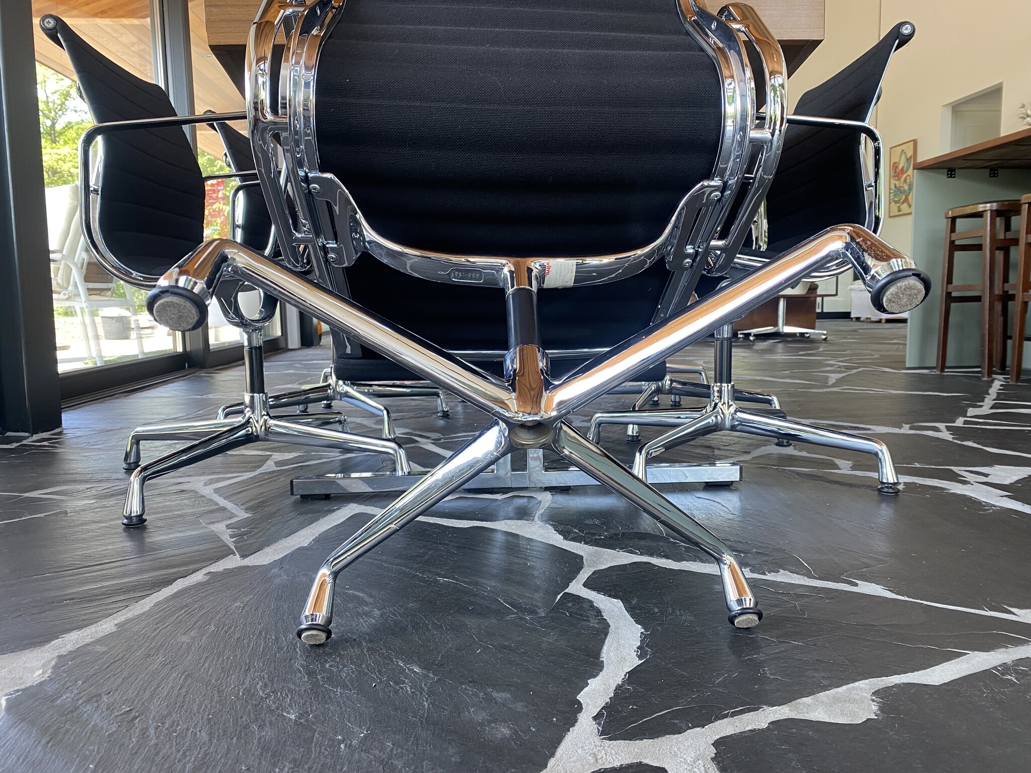 Eames glijders met vilt