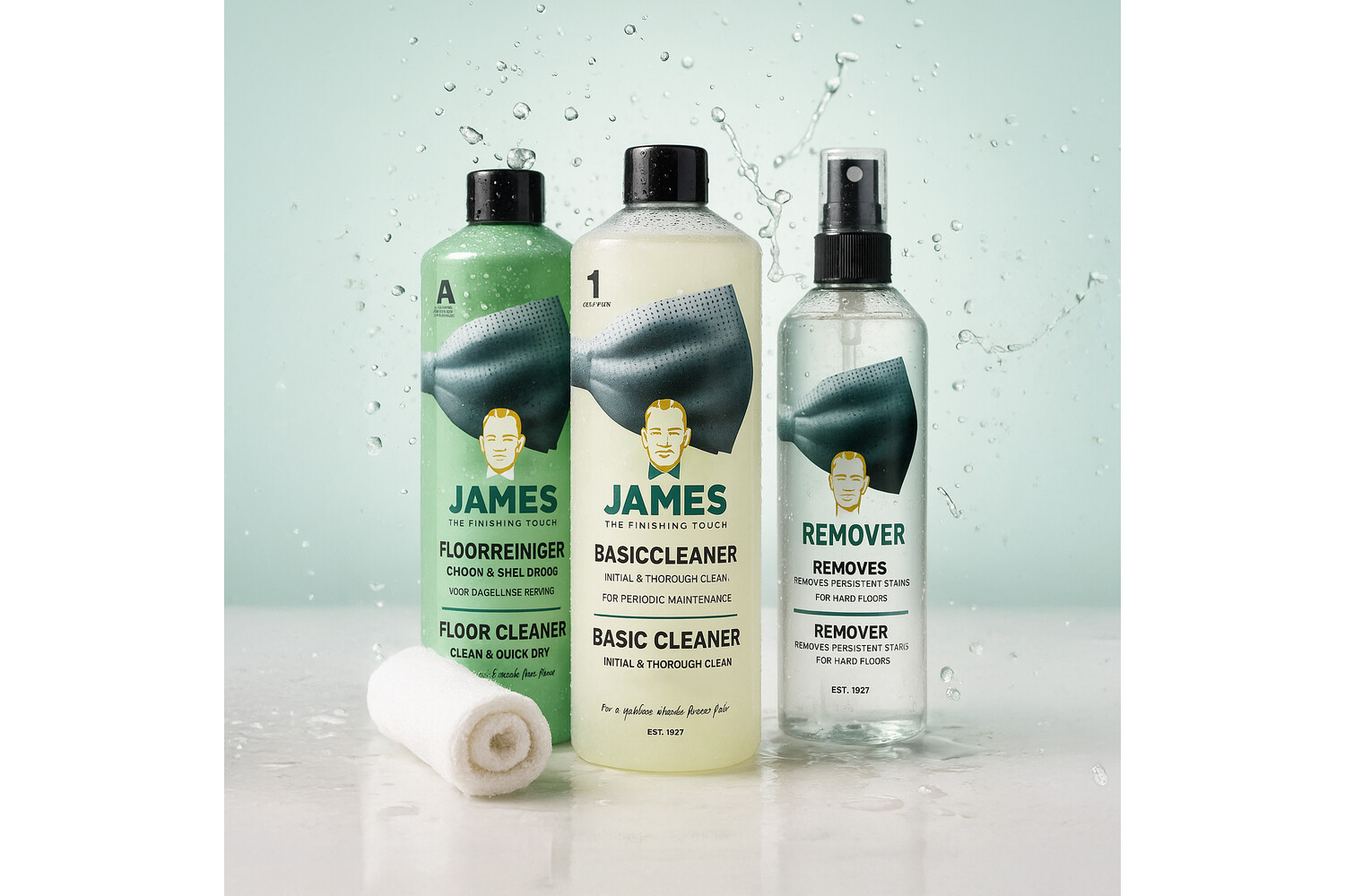 James® starterset voor harde vloeren (3 x 100 ml)