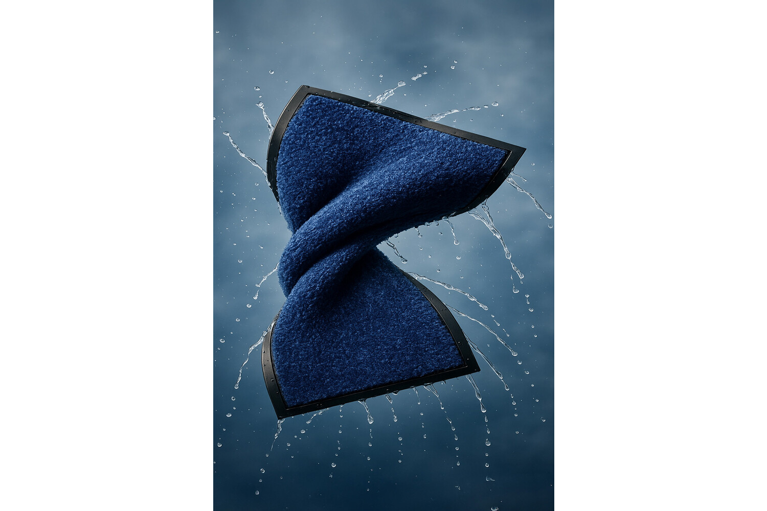 HAMAT® Twister wasbare droogloopmat - kobalt