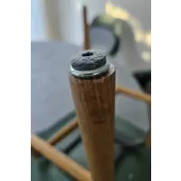 Viltglijder - rond - houten poten - met schroef